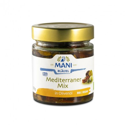 Organic Mediterranean Mix in Olive Oil 180gr