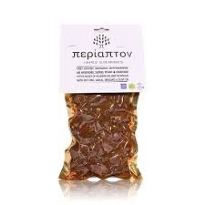 Pitted Rolled Olives 500g with Boukovo, Garlic, Oregano & Olive Oil