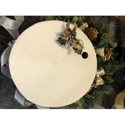 Gift handmade ceramic plateau for cheese