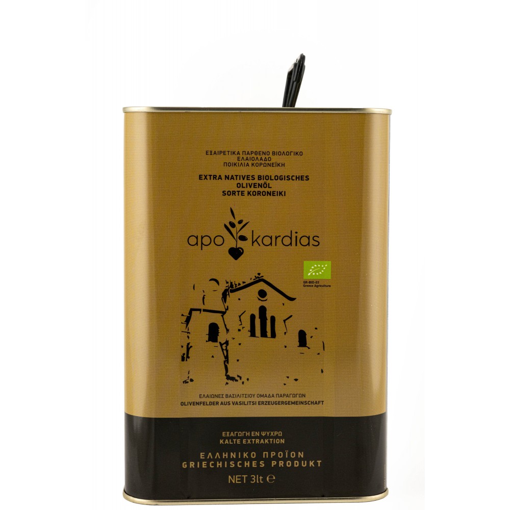 Organic 3L Extra Virgin Apo Kardias 
