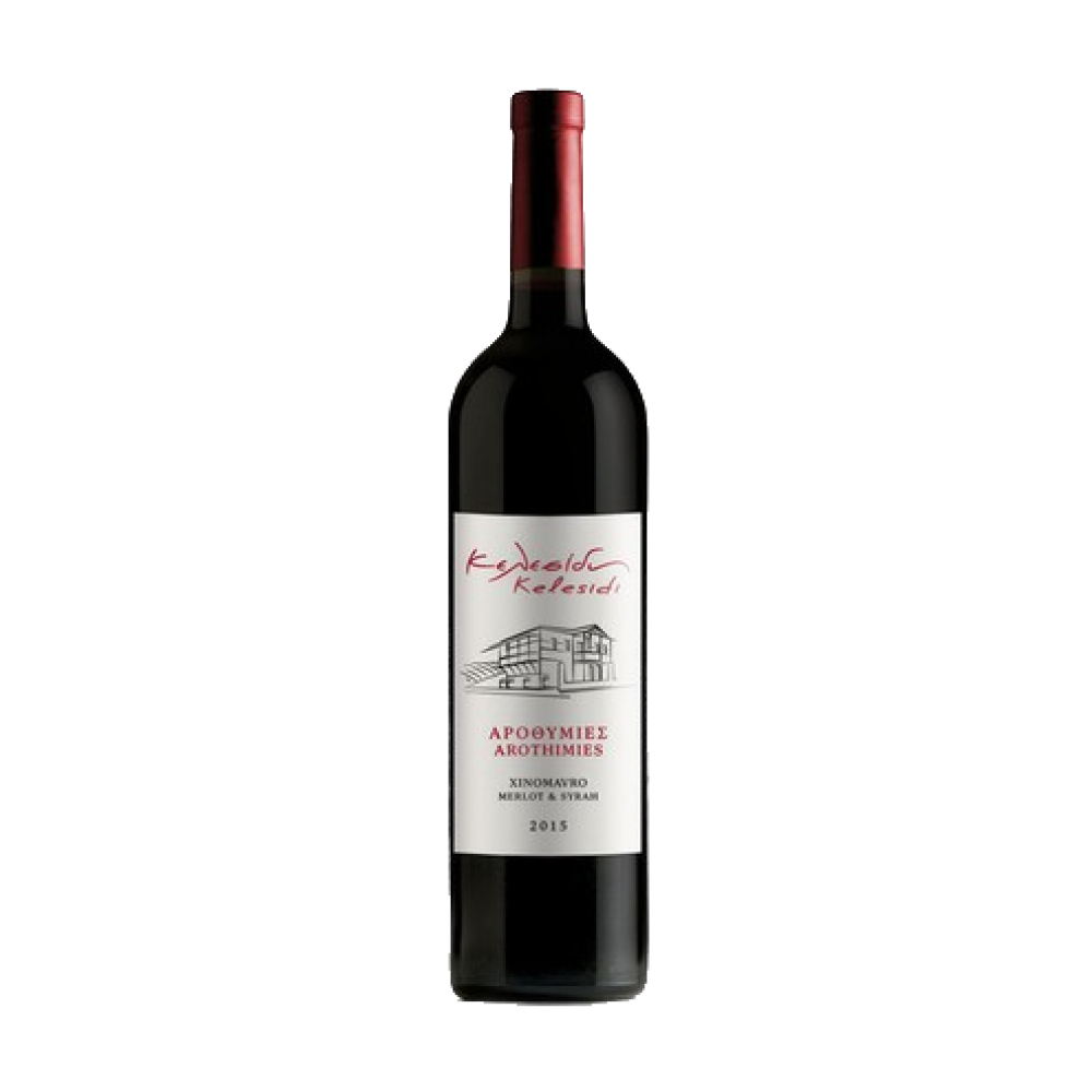 Αροθυμίες Κελεσίδη Βιολογικό Ξινόμαυρο Merlot Syrah Eρυθρό