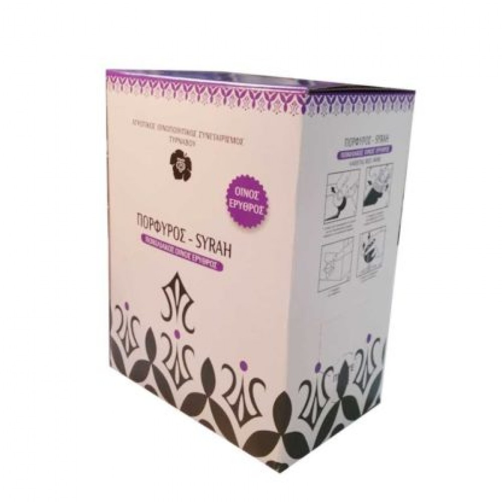 Πορφυρός Ασκός Τυρνάβου Syrah 3 λτ Ερυθρό